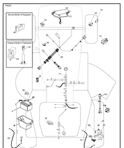 Electrical Diagram and Parts List for (96043018100)(2013-09) Husqvarna Lawn Tractor