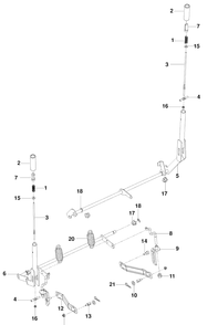 Brake Lit Diagram and Parts List for (96521501)(2010-01) Husqvarna Lawn Mower