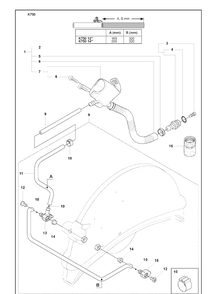Wet Cutting Kit Diagram and Parts List for 2008-10 Husqvarna Lawn Tractor Accessories