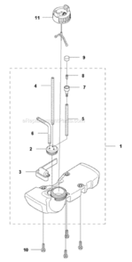 Part Location Diagram of 577044808 Husqvarna Fuel Tank
