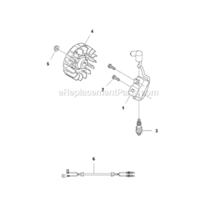 Part Location Diagram of 585074103 Husqvarna Ignition Module