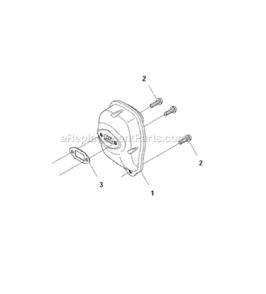 Muffler Diagram and Parts List for  Husqvarna Trimmer