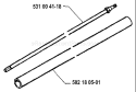 Page M Diagram and Parts List for 122 L 1995-03 Husqvarna Trimmer