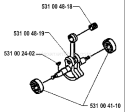 Page G Diagram and Parts List for 122 L 1995-03 Husqvarna Trimmer