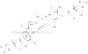 Drive Diagram and Parts List for 96193007105 - 2012-08 Husqvarna Snow Blower