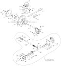 Auger Housing Impeller Diagram and Parts List for 96193007105 - 2012-08 Husqvarna Snow Blower