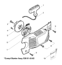 Page K Diagram and Parts List for 2003-01 Husqvarna Chainsaw