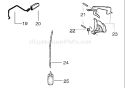 Page K Diagram and Parts List for 141 LE 2004-05 Husqvarna Chainsaw