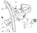 Page F Diagram and Parts List for 141 LE 2004-05 Husqvarna Chainsaw