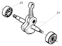 Page E Diagram and Parts List for 137 E 2005-09 Husqvarna Chainsaw