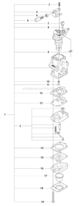 Part Location Diagram of 544364801 Husqvarna Bracket