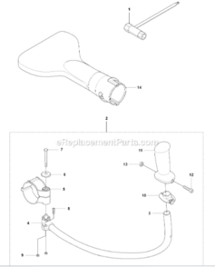 Part Location Diagram of 537241301 Husqvarna Handle
