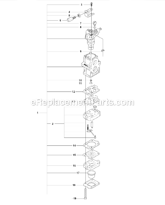 Part Location Diagram of 505306701 Husqvarna Pump