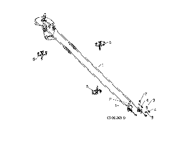 Rotator cable Diagram and Parts List for  Husqvarna Snow Blower
