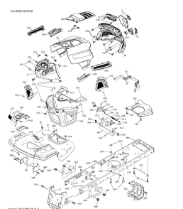 Chassis / Frame 2 Diagram and Parts List for  Husqvarna Lawn Tractor