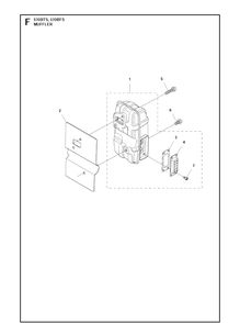Muffler 2 Diagram and Parts List for 20111800001-Current Husqvarna Leaf Blower / Vacuum
