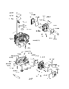 Cylinder/crankcase Diagram and Parts List for  Husqvarna Lawn Tractor