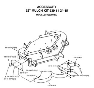 Accessories 2 Diagram and Parts List for (968999374)(2006-02) Husqvarna Lawn Mower