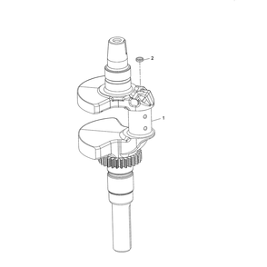 Engine >> Crankshaft Diagram and Parts List for  Husqvarna Lawn Tractor