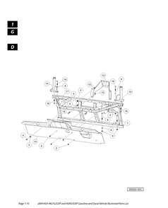 Frame 12 Diagram and Parts List for (97045580100)(2019-12) Husqvarna Lawn Mower