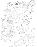 Part Location Diagram of 532403048 Husqvarna Vent Side Hood RH