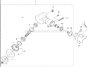 Bevel Gear Diagram and Parts List for  Husqvarna Hedge Trimmer