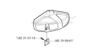 Guards 1 Diagram and Parts List for 2009-06 Husqvarna Trimmer
