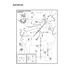 Electrical 1 Diagram and Parts List for  Husqvarna Lawn Tractor
