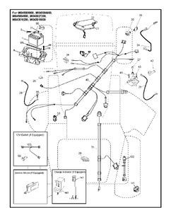 Electrical Diagram and Parts List for  Husqvarna Lawn Tractor