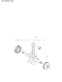 Page F Diagram and Parts List for 240 E 2008-01 Husqvarna Chainsaw