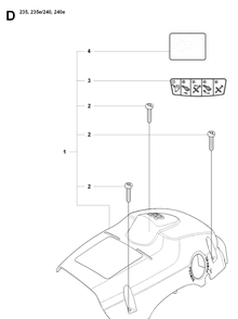 Part Location Diagram of 545165957 Husqvarna Sign