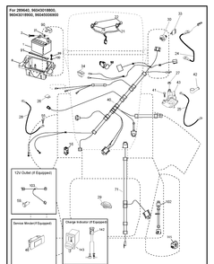 Electrical Diagram and Parts List for  Husqvarna Lawn Tractor