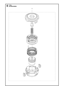 Accessories Diagram and Parts List for (967098701)(20170100001-20180100000) Husqvarna Edger
