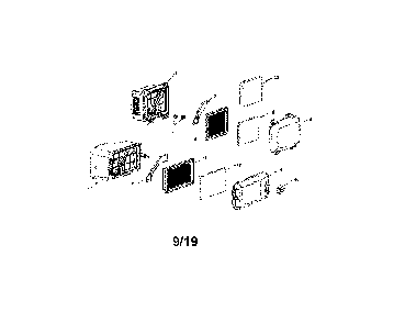 Air intake Diagram and Parts List for  Husqvarna Lawn Mower