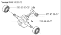 Page F Diagram and Parts List for 2001-09 Husqvarna Chainsaw