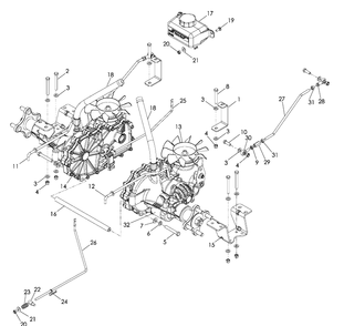 Hydraulic Pump - Motor Diagram and Parts List for (966038201)(2009-01) Husqvarna Lawn Mower
