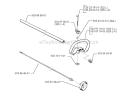 Shaft  Handle Diagram and Parts List for 1999-03 Husqvarna Trimmer