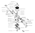 Carburetor Details Diagram and Parts List for 1999-03 Husqvarna Trimmer