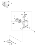 Page P Diagram and Parts List for  Husqvarna Hedge Trimmer