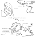 Page C Diagram and Parts List for 2001-09 Husqvarna Chainsaw