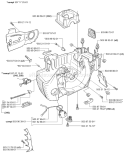 Page E Diagram and Parts List for 2001-09 Husqvarna Chainsaw