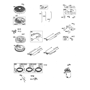 Engine >> Alternator/Flywheel/Starter Diagram and Parts List for  Husqvarna Lawn Tractor