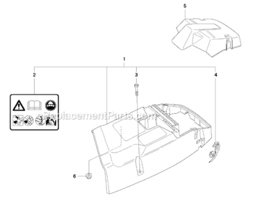 Cylinder_Cover Diagram and Parts List for  Husqvarna Chainsaw