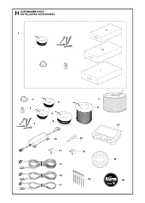 Installation Accessories Diagram and Parts List for 2020 Husqvarna Lawn Mower