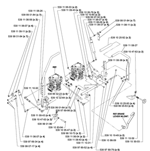 Motion Control Assembly Diagram and Parts List for IZ5225TXPKOA (968999307)(2005-12) Husqvarna Lawn Mower