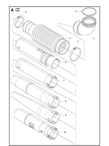 Tube Diagram and Parts List for  Husqvarna Leaf Blower / Vacuum
