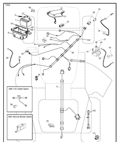 Electrical Diagram and Parts List for (96043012301)(2011-08) Husqvarna Lawn Tractor