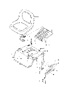 Seat Diagram and Parts List for  Husqvarna Lawn Tractor