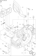 Page E Diagram and Parts List for 2007-09 Husqvarna Chainsaw