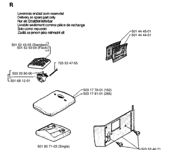 Accessories 2 Diagram and Parts List for  Husqvarna Chainsaw